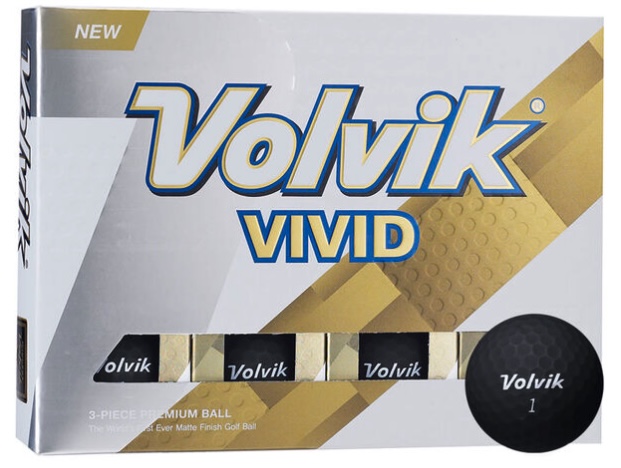 Black golf balls by Volvic for £19.99 by American Golf