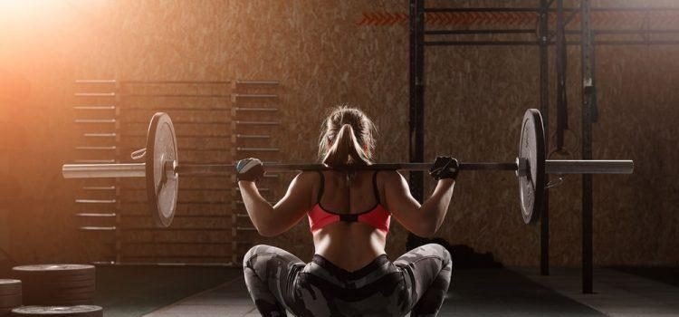 Squatting in the gym to help with golf