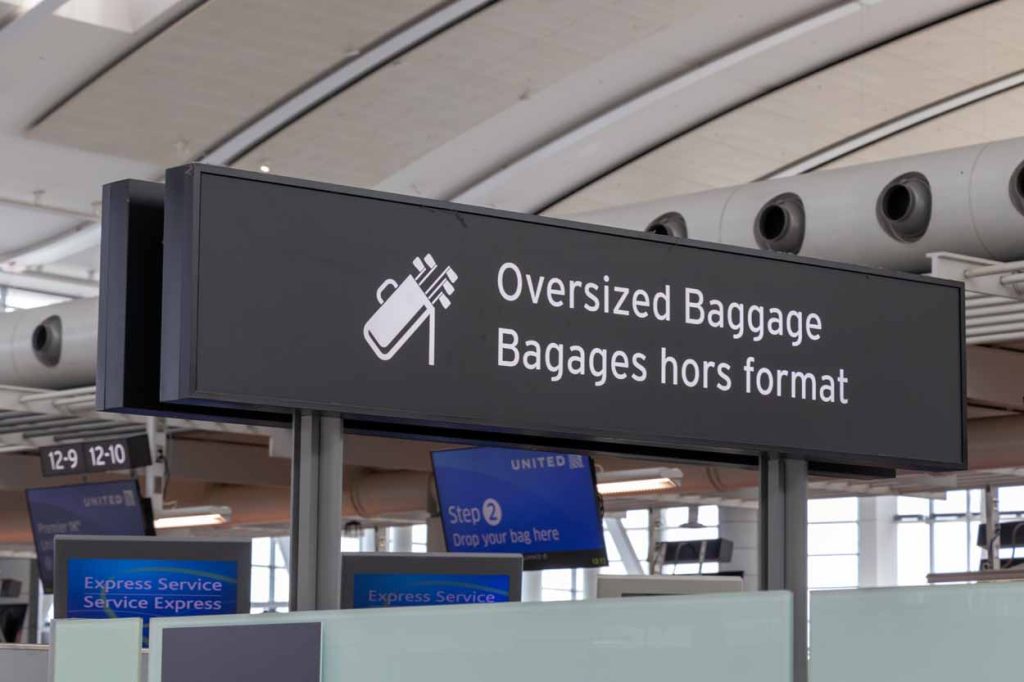 Airport Golf Bag Sign
