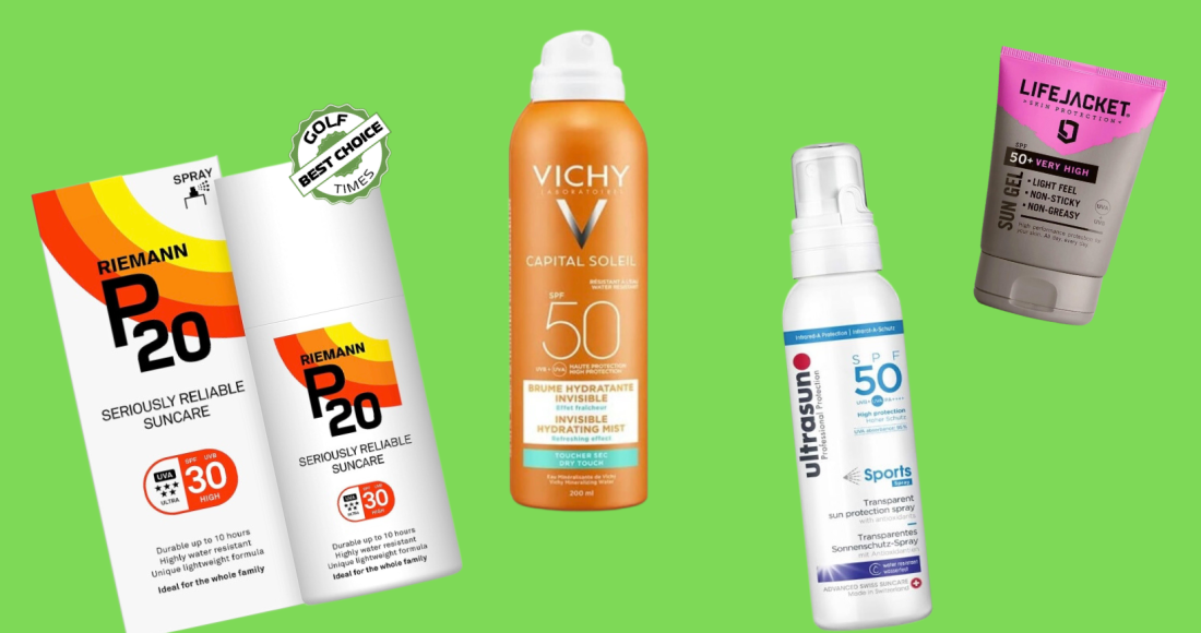 Non greasy sun cream for golfers