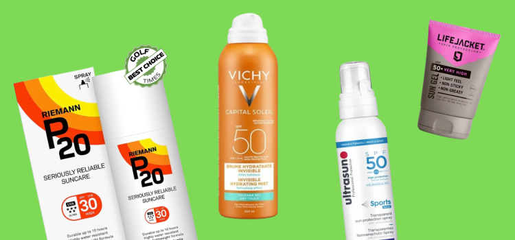 Non greasy sun cream for golfers