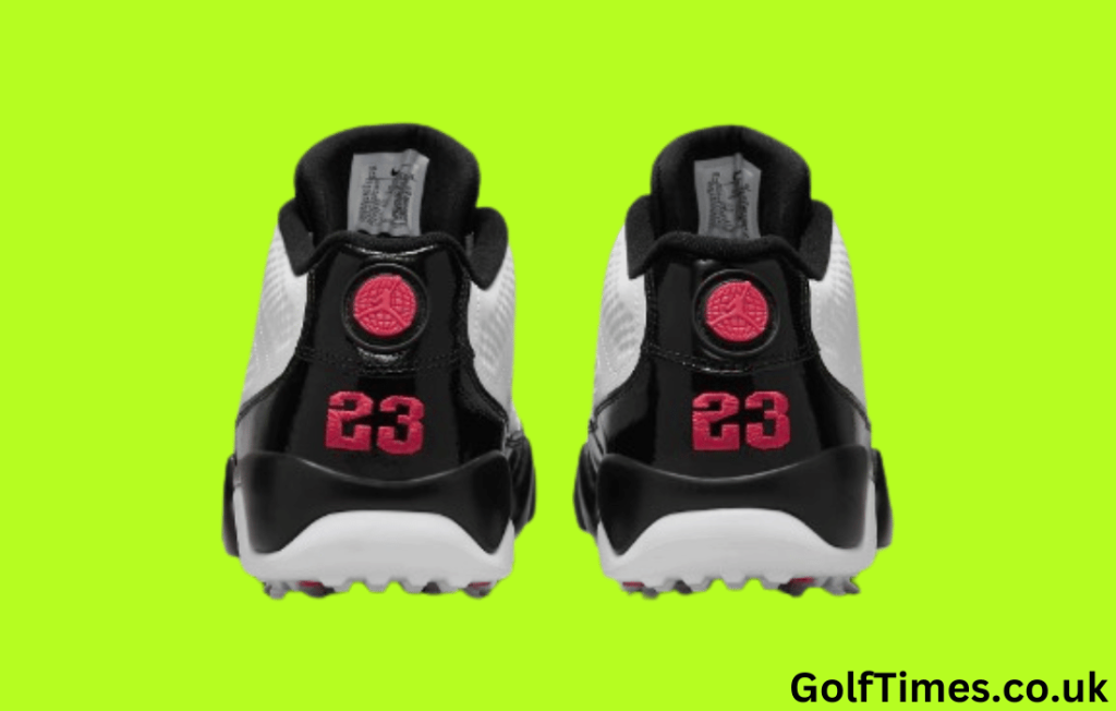 Reverse view of the Jordan Golf 9 G Golf Shoe
