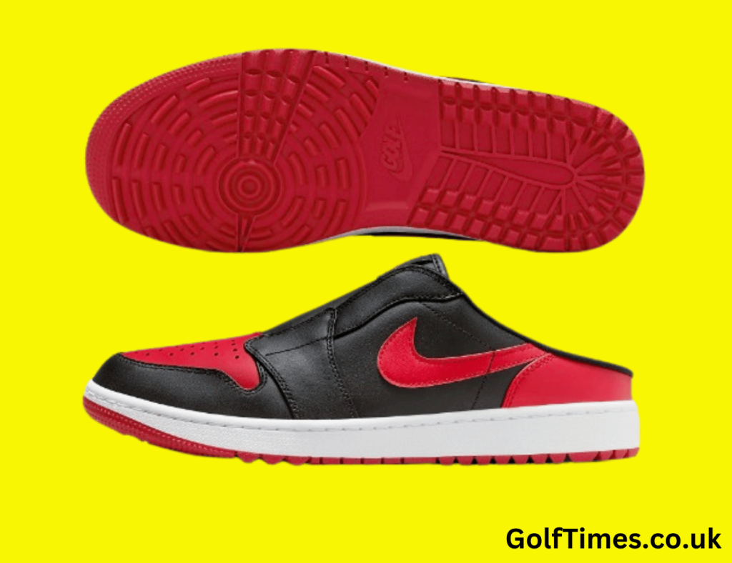The Air Jordan Mule 1 G Golf Shoes have been revealed by Nike. The perfect golf shoe for the 19th clubhouse and bar. An independent review
