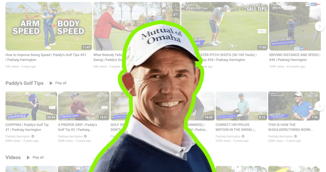 Padraig Harrington claims he can coach everyone to a single handicap at golf