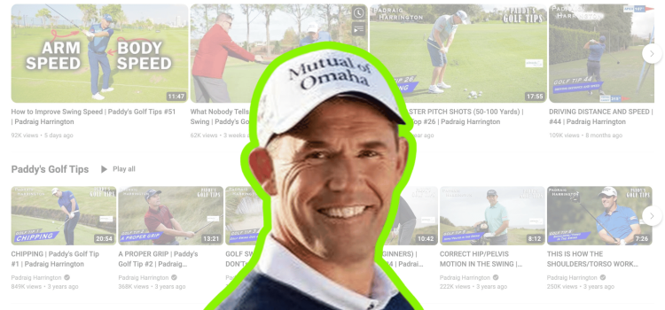 Padraig Harrington claims he can coach everyone to a single handicap at golf