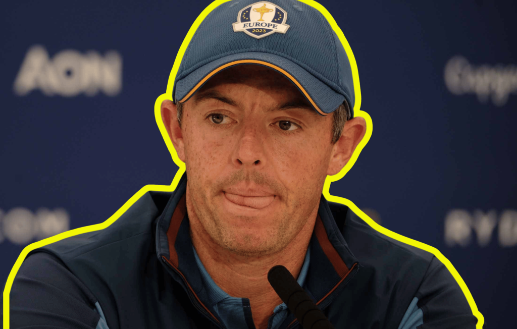 Rory Mcilroy at a press conference