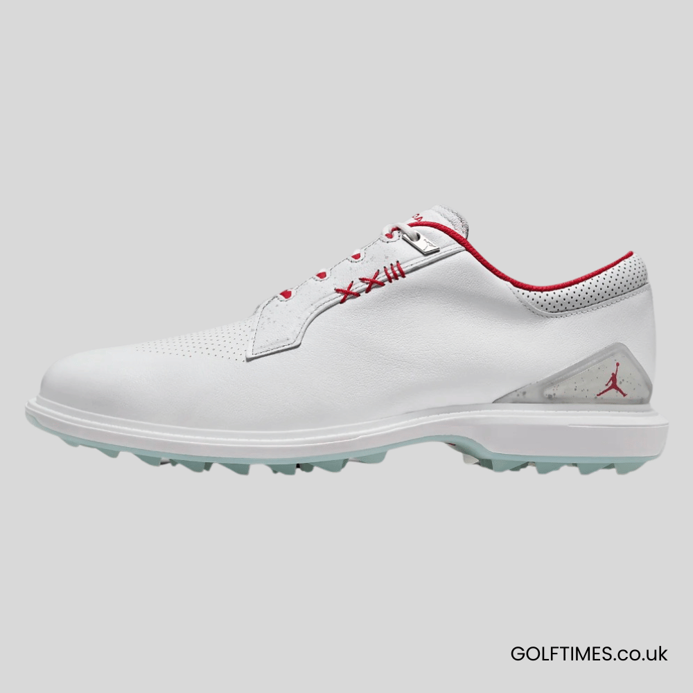 Side on view of the Jordan ADG 5 Golf Shoe
