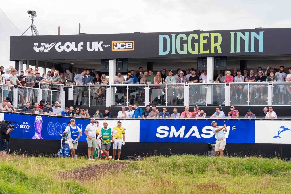 LIV Golf at the famous JCB Golf Course in Uttoxeter, Staffordshire.