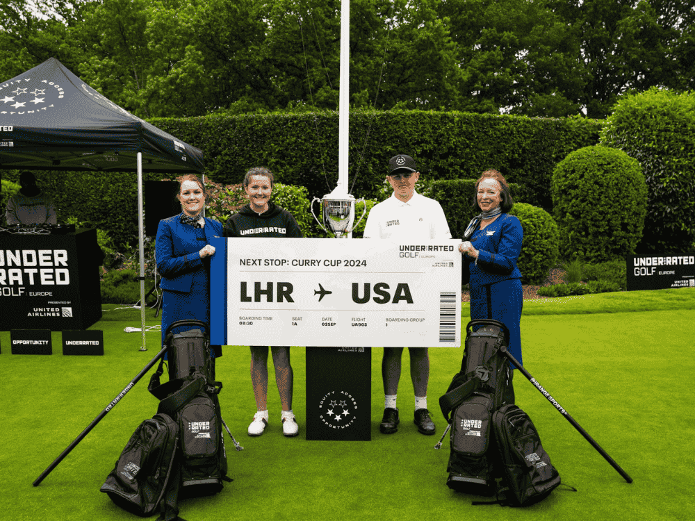 Brodi Lewis and Issie Kelly together for the European leg of the Underrated Tour, set up by Steph Curry and sponsored by American Airlines.