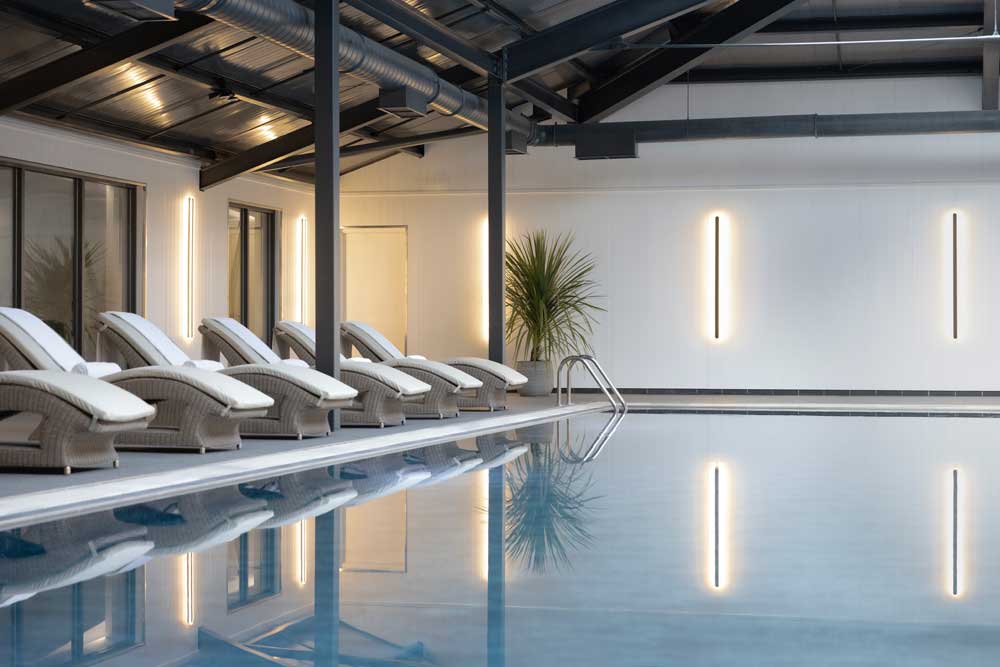 Swimming pool in the spa at Mar Hall