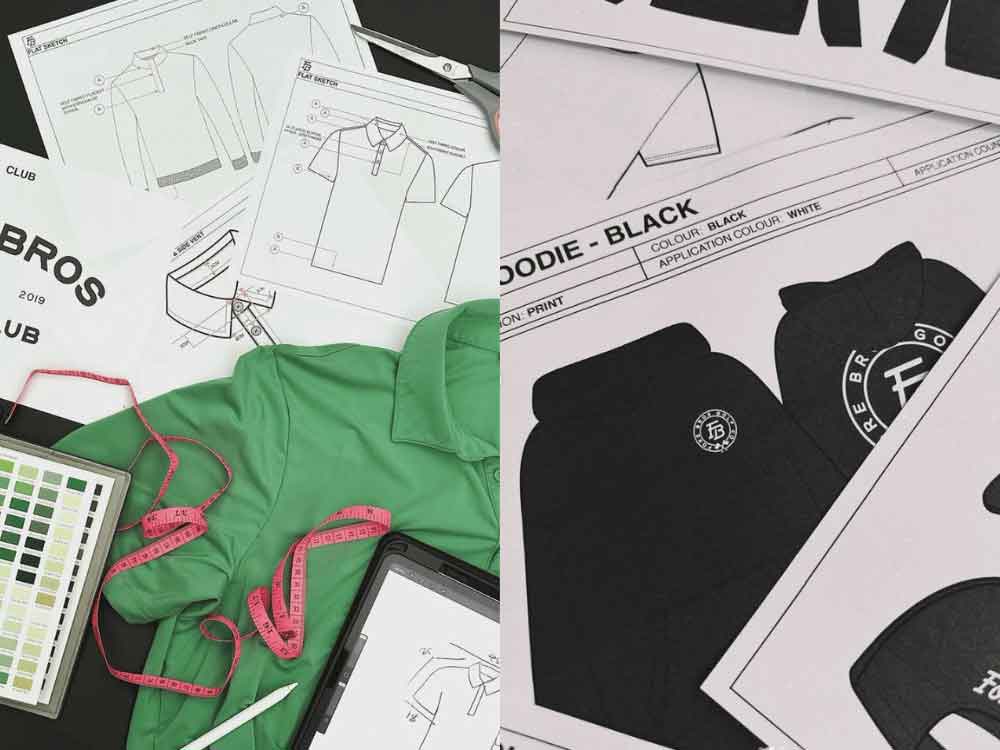 The polo shirt and hoody's that Fore Bros Clothing has shared from their Instagram account
