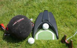 Tour Strike smart ball with Putting machine to help you play better golf by practicing at home