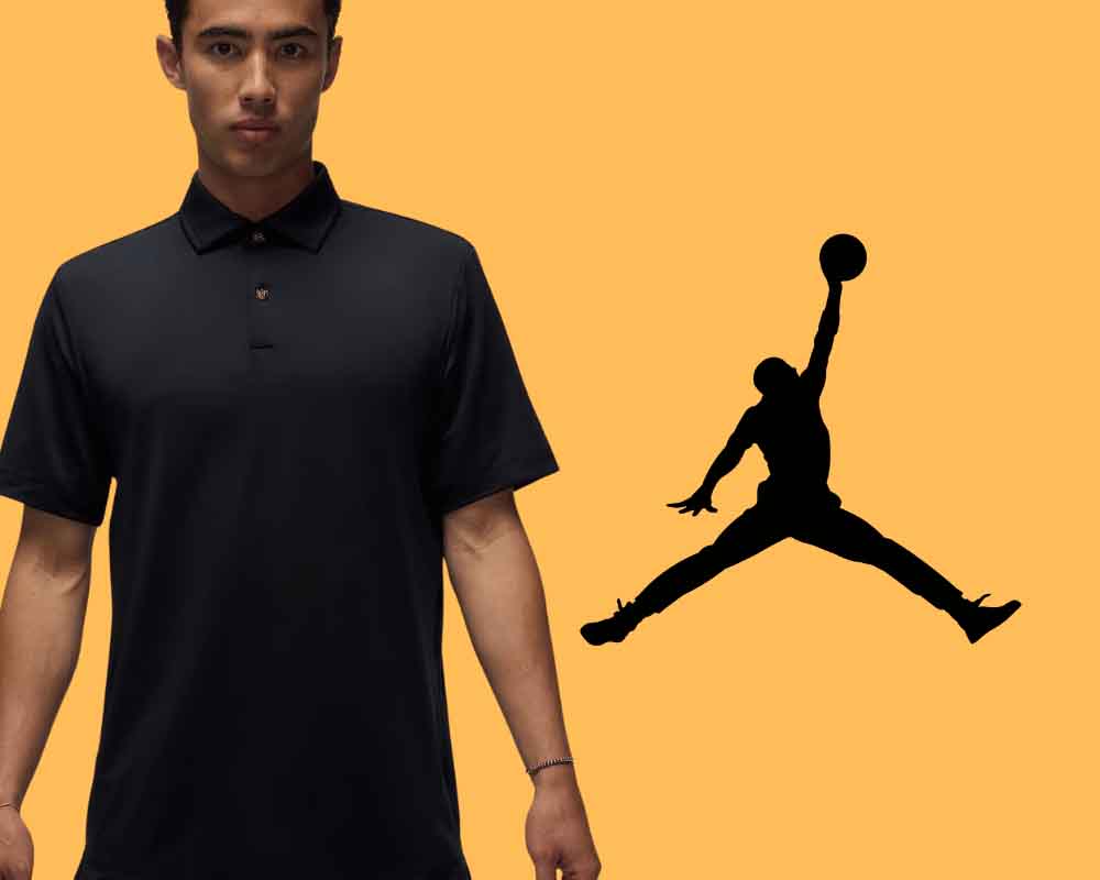 New Jordan golf black polo that dropped in July 2025