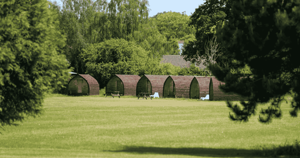Rodway Hill Golf Course Eco Pods - Pic credit: Rodway Hills Golf Course