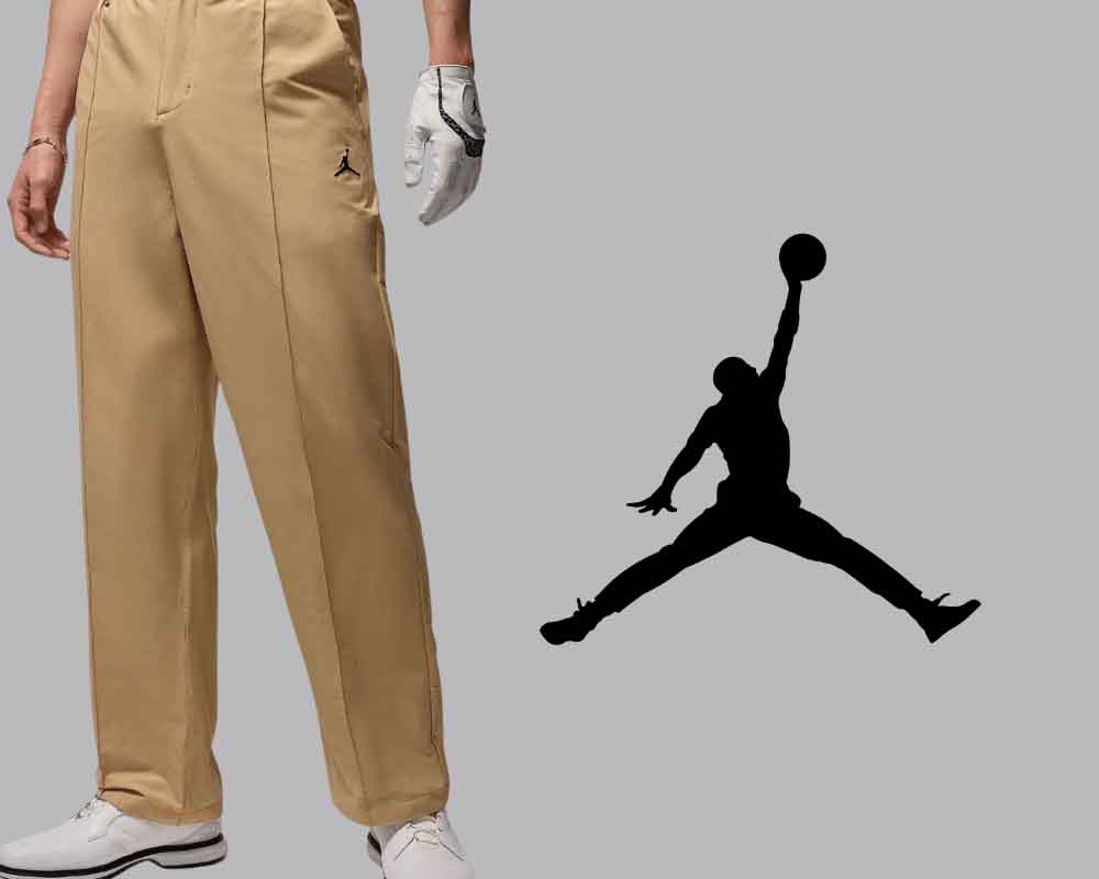 New Jordan golf trousers in black and linen colours that dropped in July 2025