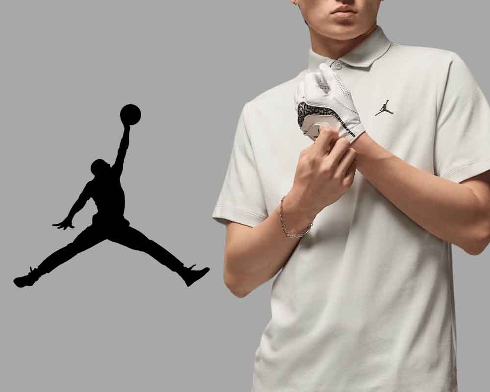 New Jordan golf polo in grey and also black that dropped in July 2025
