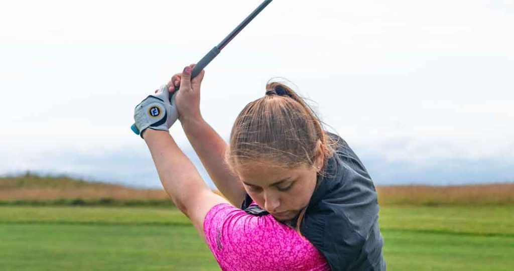 Kirstin Thorpe Fairmont St. Andrews Tournament Coordinator - golf swing